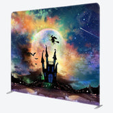 Lofaris Magical Sky Halloween Castle Square Tension Backdrop